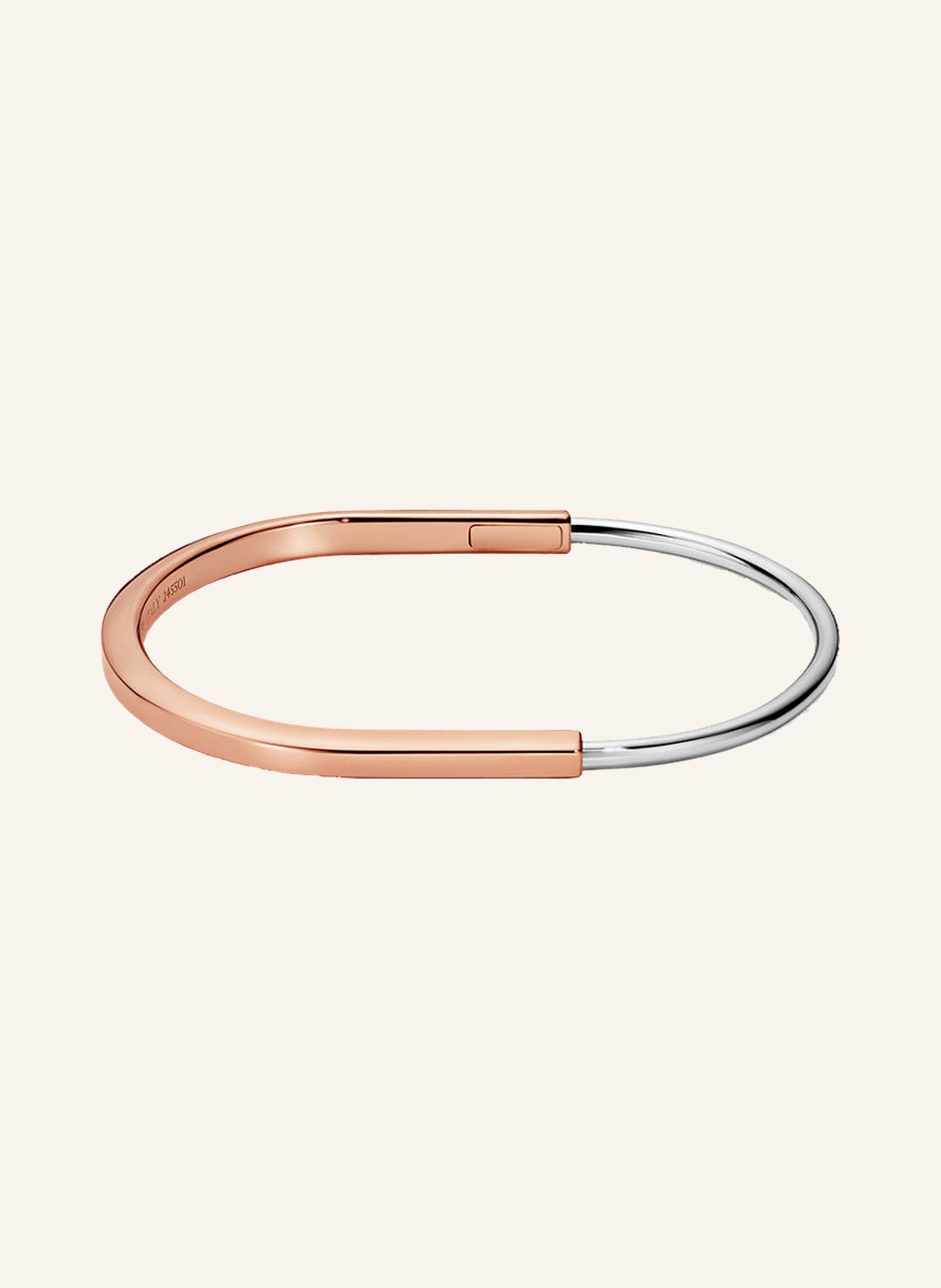 TIFFANY & Co. Armreif TIFFANY LOCK aus 18 Karat Rosé- und Weißgold