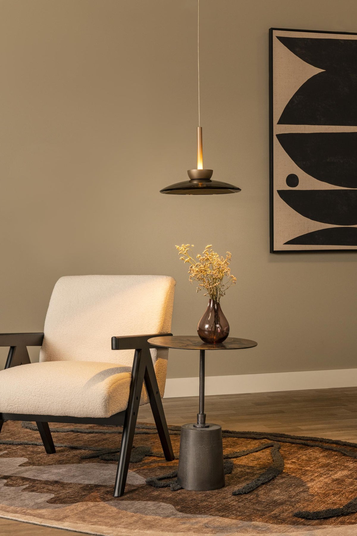 Lucide hanglamp SANTIAGO - Geïntegreerde LED - Amber