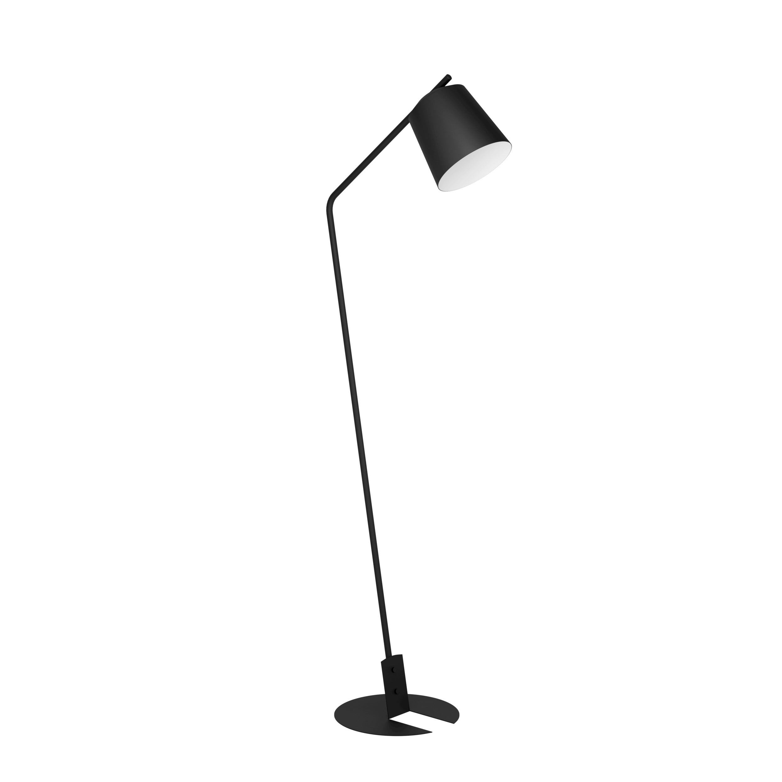EGLO vloerlamp Oneda - e27 - 160,5 cm - zwart, wit