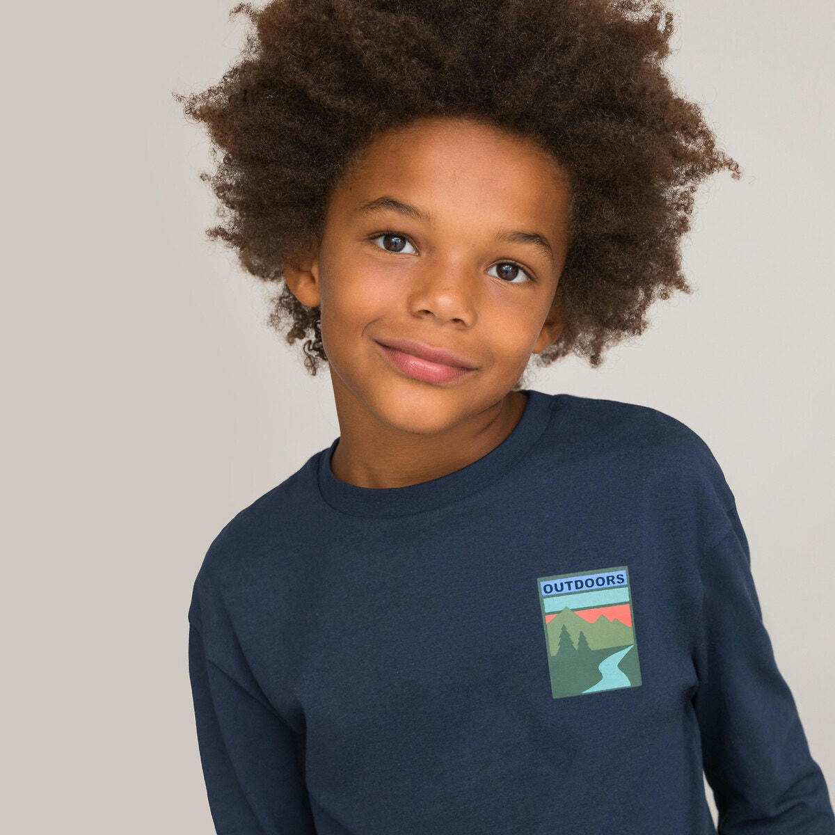 T-shirt manches longues, motif poitrine
