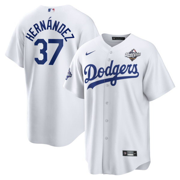 Teoscar Hernández Los Angeles Dodgers Nike Home 2025 World Series Champions Replica Jersey - White