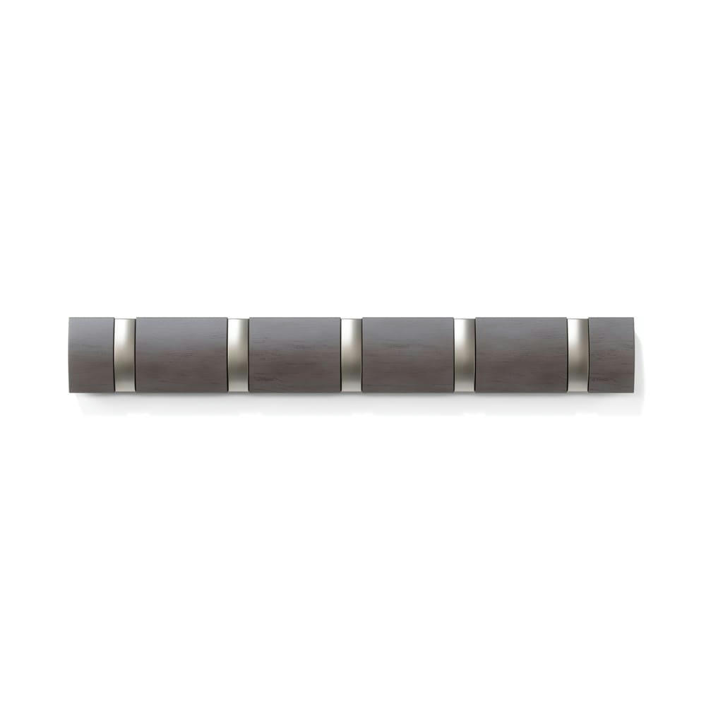 FLIP - Porte manteaux flip hook bois gris foncé
