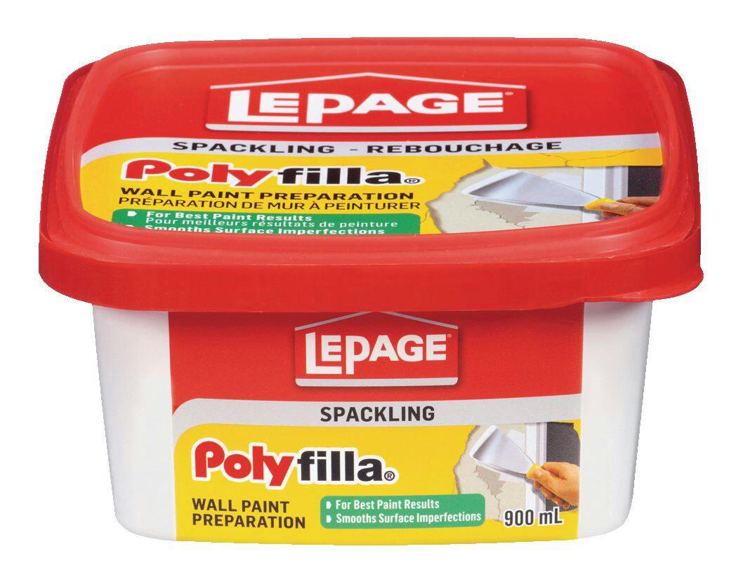 LePage Polyfilla Wall Paint Preparation Spackling, Hole/Crack Repair Filler, White