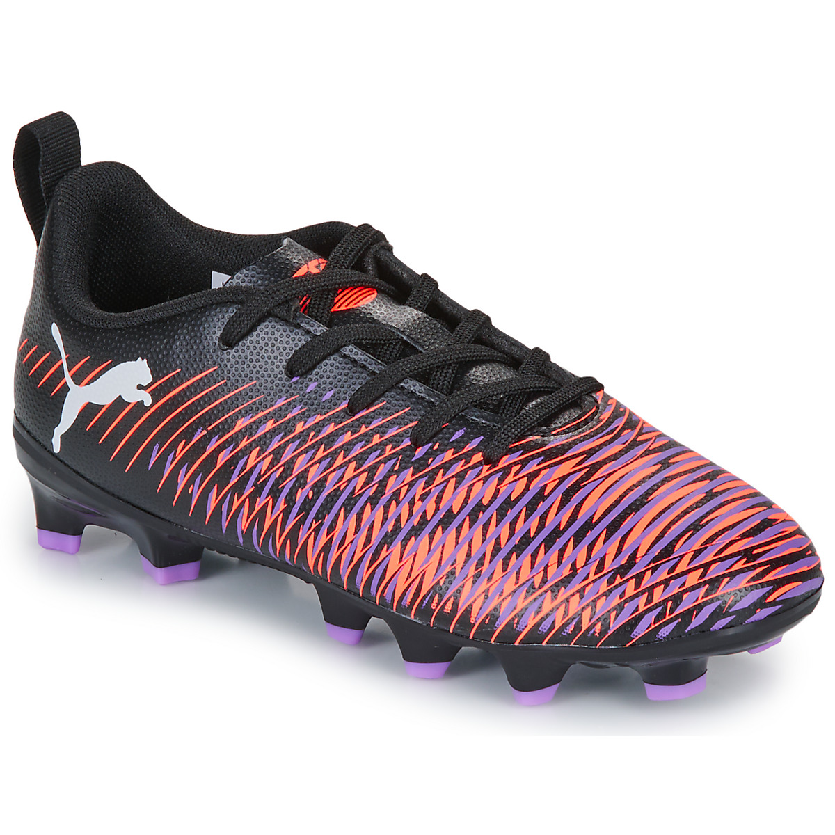 Puma - Future 8 Play FG/AG Jr - Black / Violet / Orange