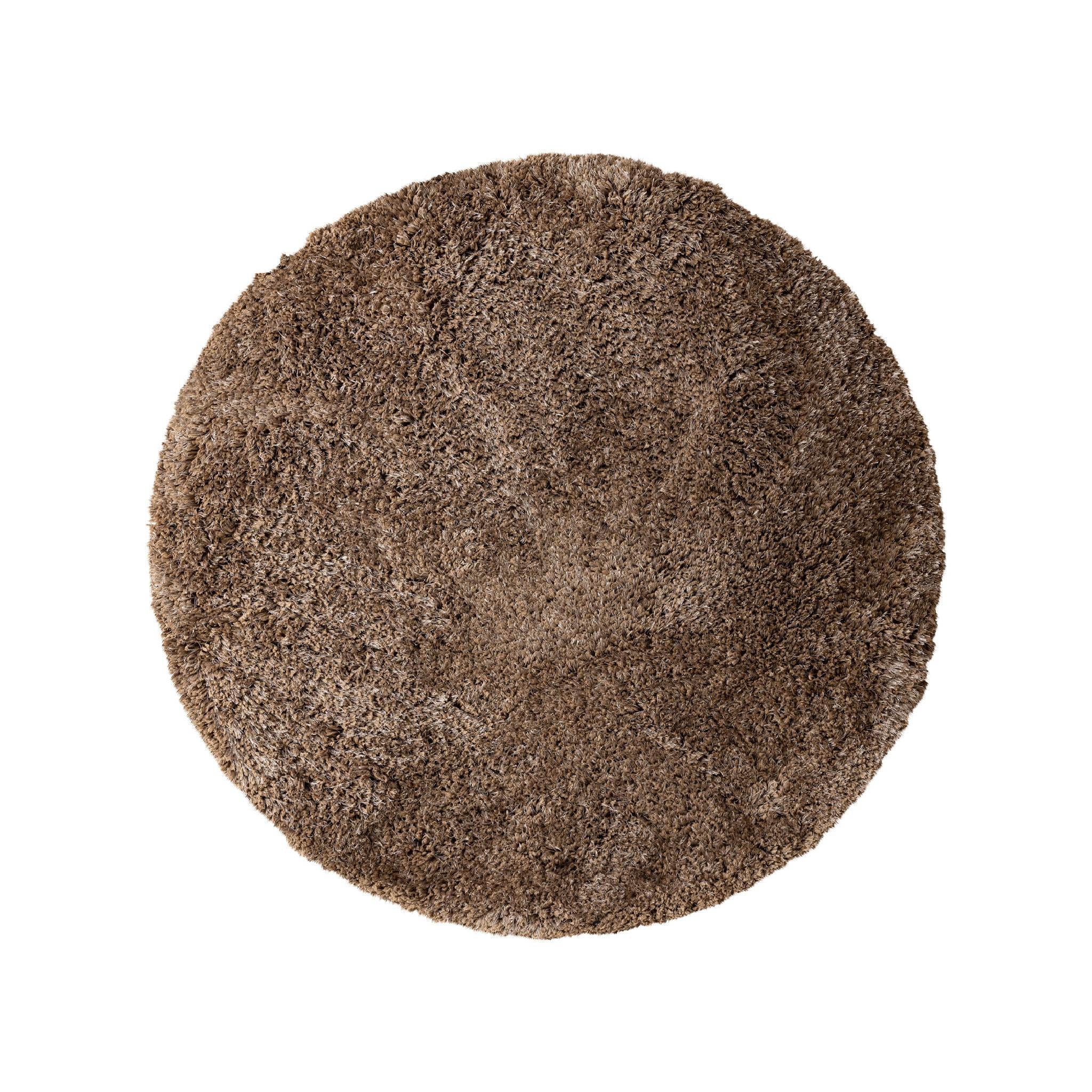 PTMD vloerkleed Jups - bruin - 160x160x1cm