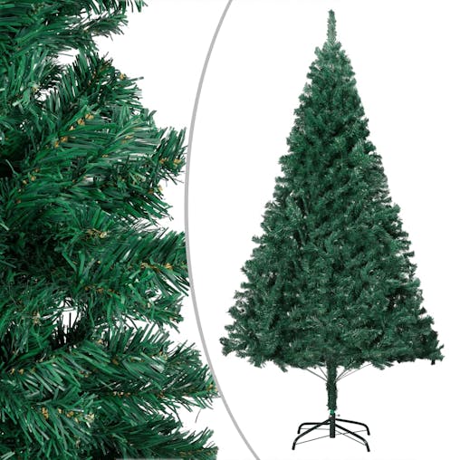 NNEVL Artificial Christmas Tree with LEDs&Thick Branches Green 180 cm