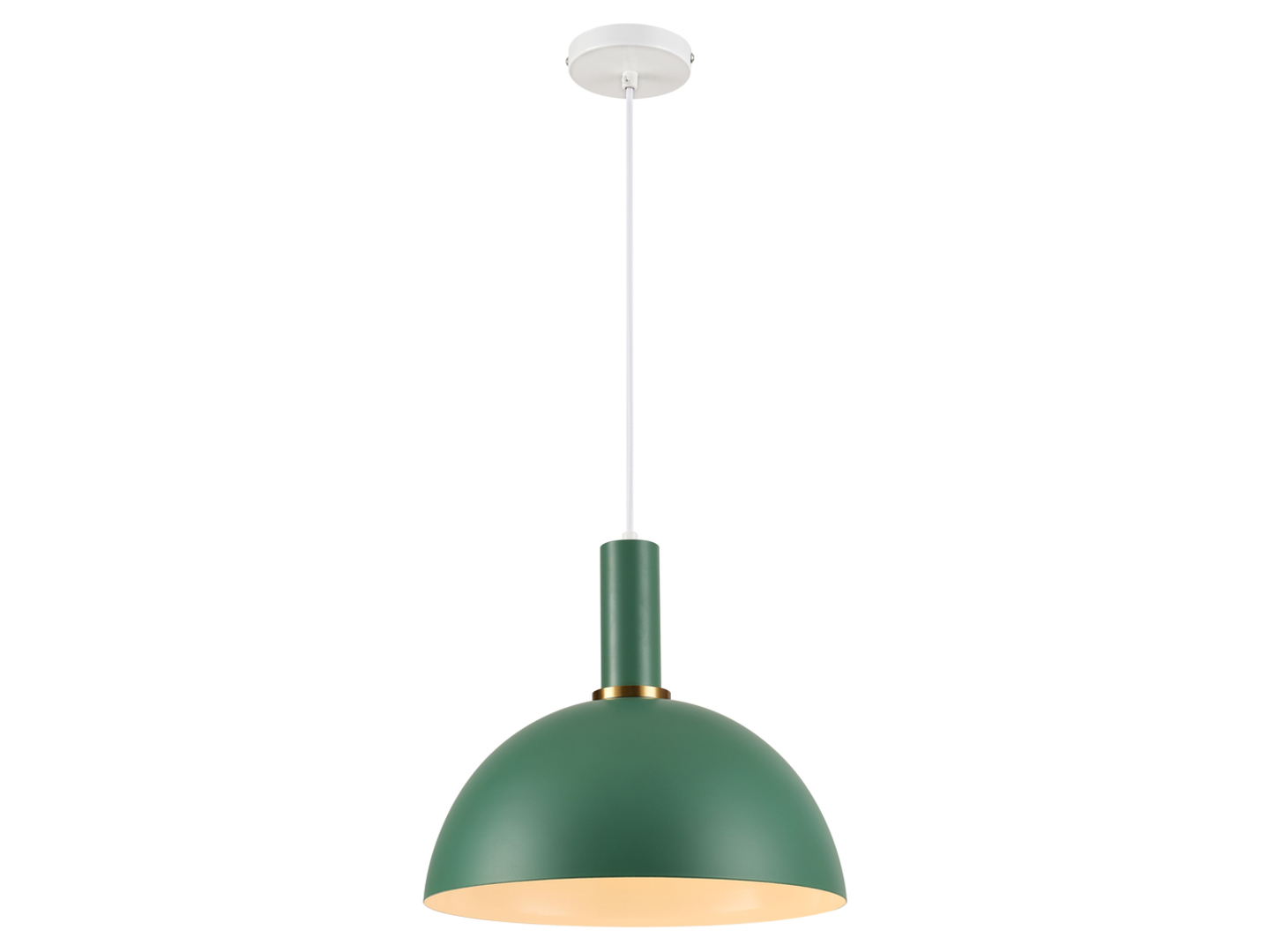 Lampa wisząca Omega stalowa zielona