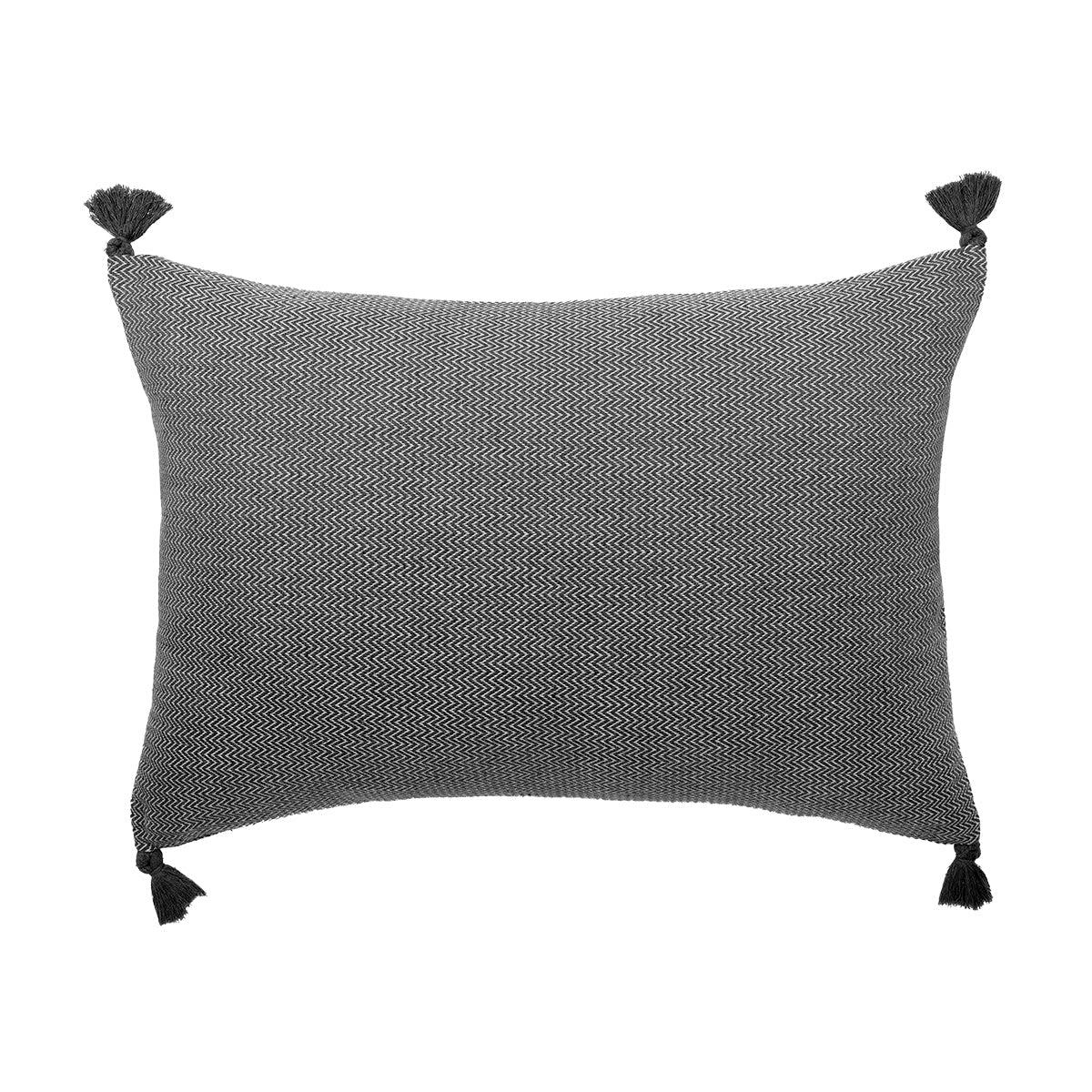 STOCKHOLM - Housse de coussin rectangle coton  60x40 noir