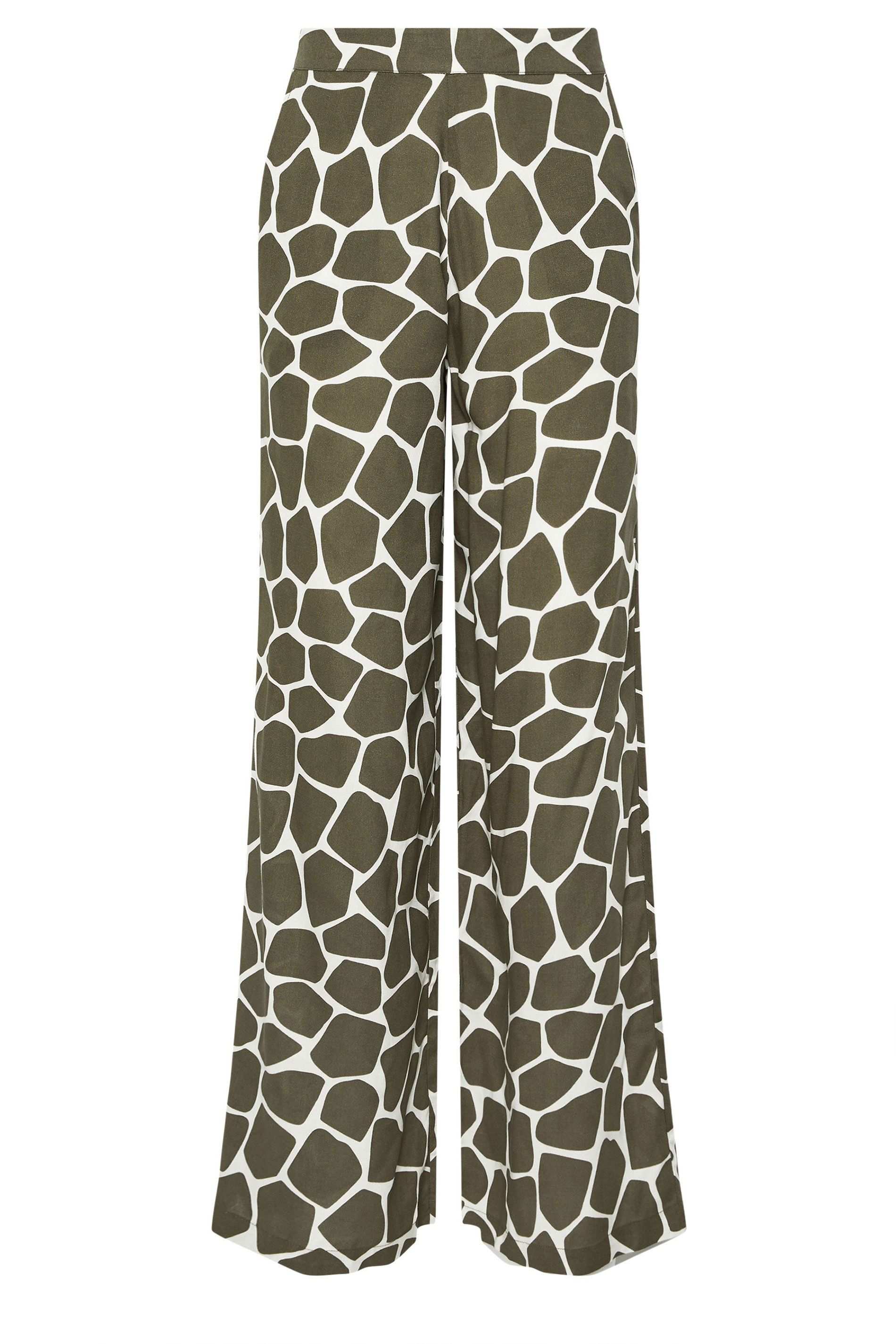 Long Tall Sally Tall Giraffe Print Wide Leg Trousers