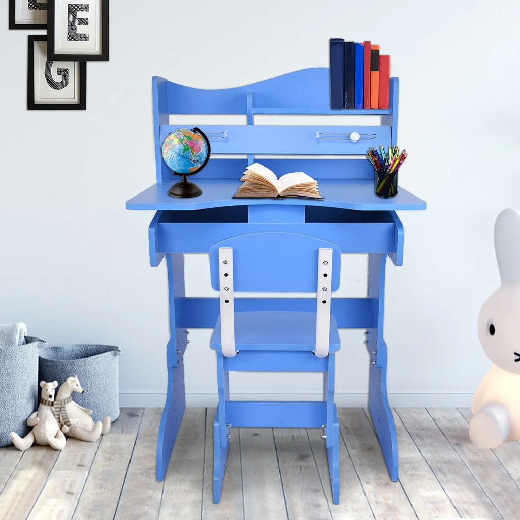 Height Adjustable Study Desk And Chair Set