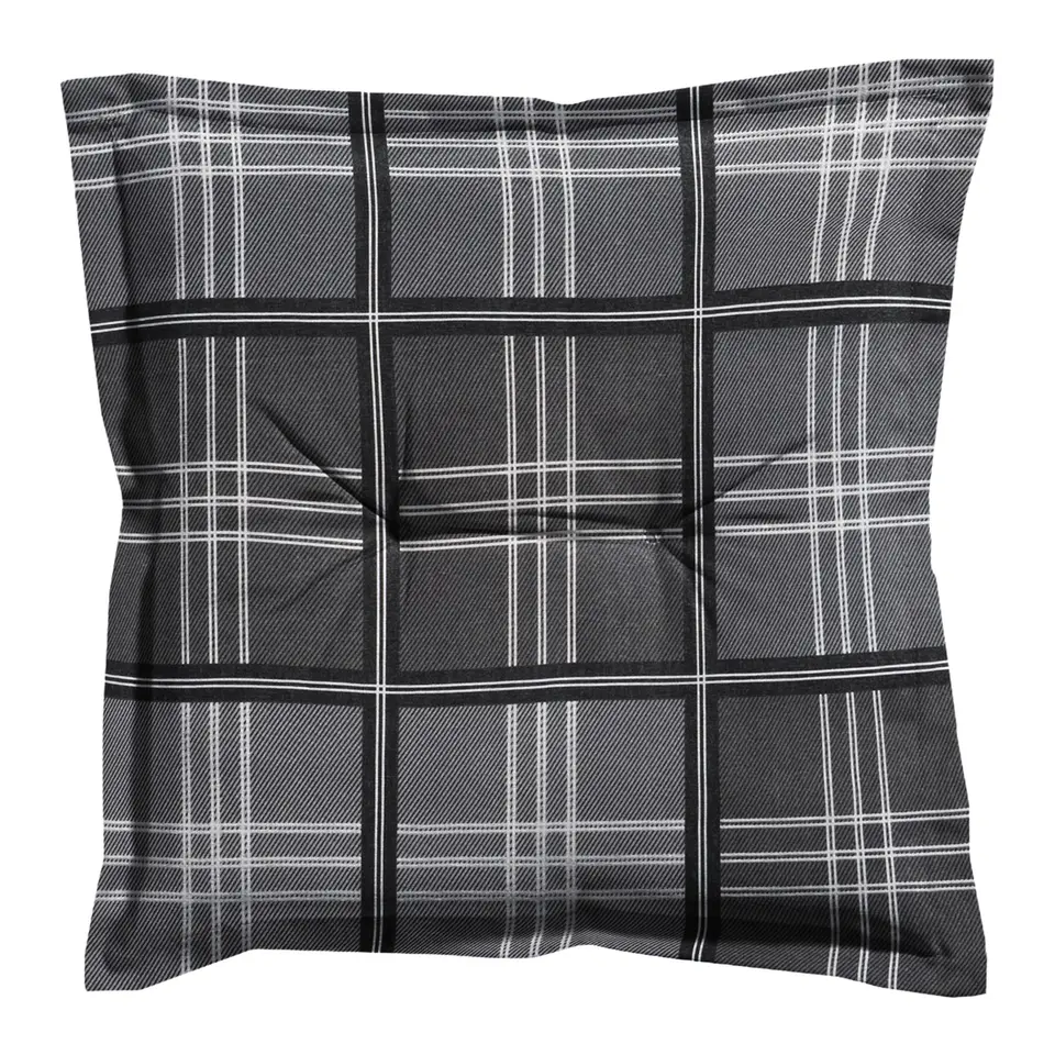 Madison - Zitkussen Patchy grey - Ca. 50x50 cm - Set van 4