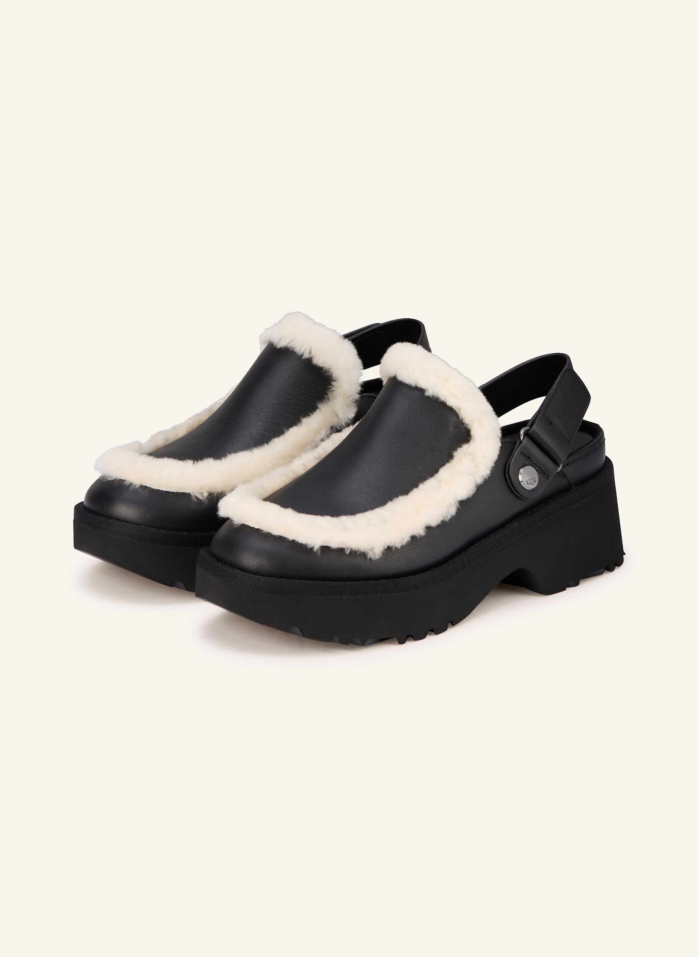 UGG Plateau-Mules ESMEE mit Kunstfell