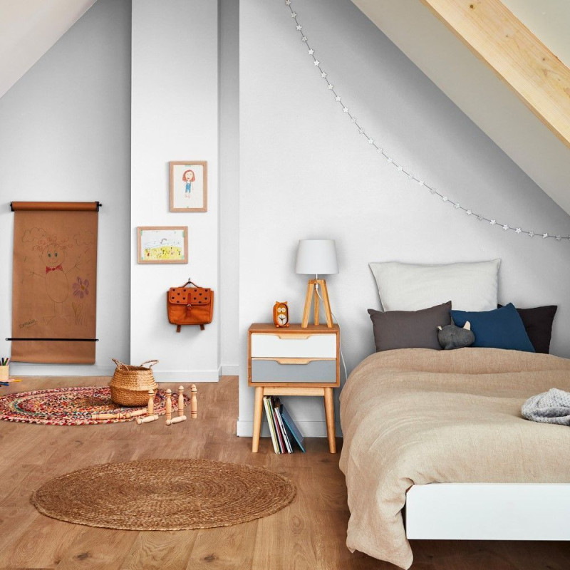 Peinture pour mur boiserie radiateur blanche satinée 2,5 L INVENTIV