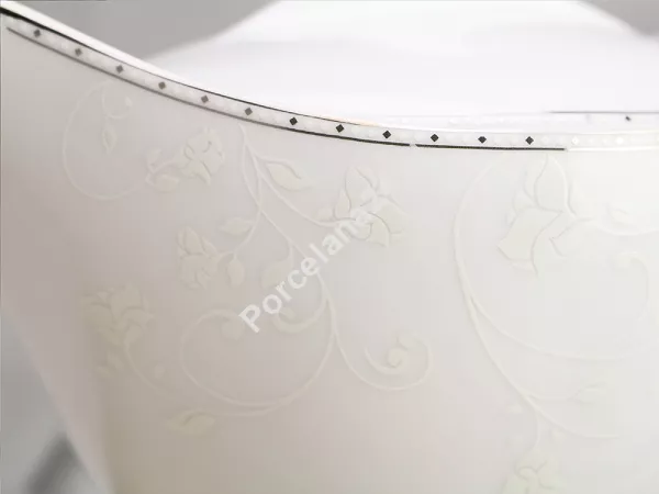 Garnitur do herbaty na 12 osób (40el) Bogucice - Julia Platin Plus 1173