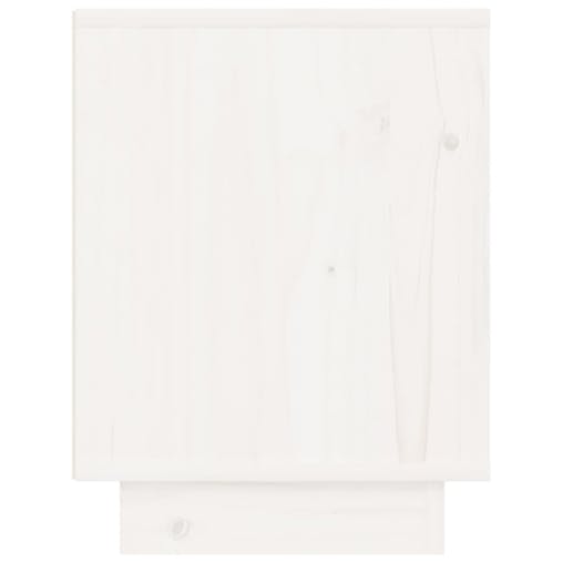 NNEVL Bedside Cabinet White 40x30x40 cm Solid Wood Pine