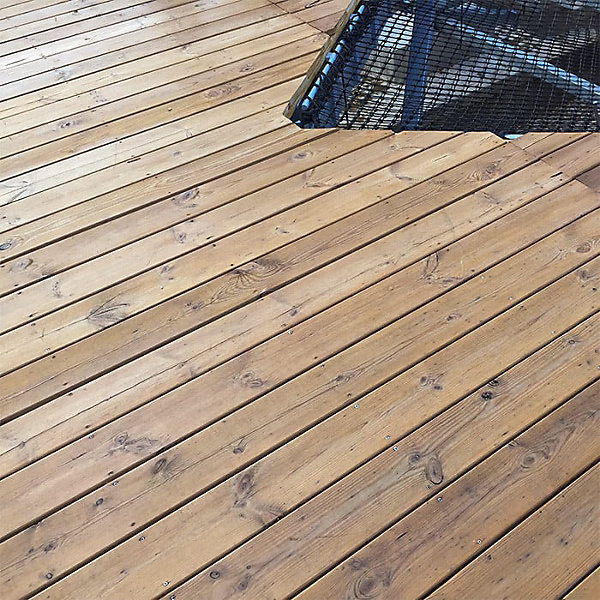 Kit terrasse complet - PIN BRUN - AB LISSE - Ep.27 mm x l.145 mm - L.4,2 m/ 15 m²