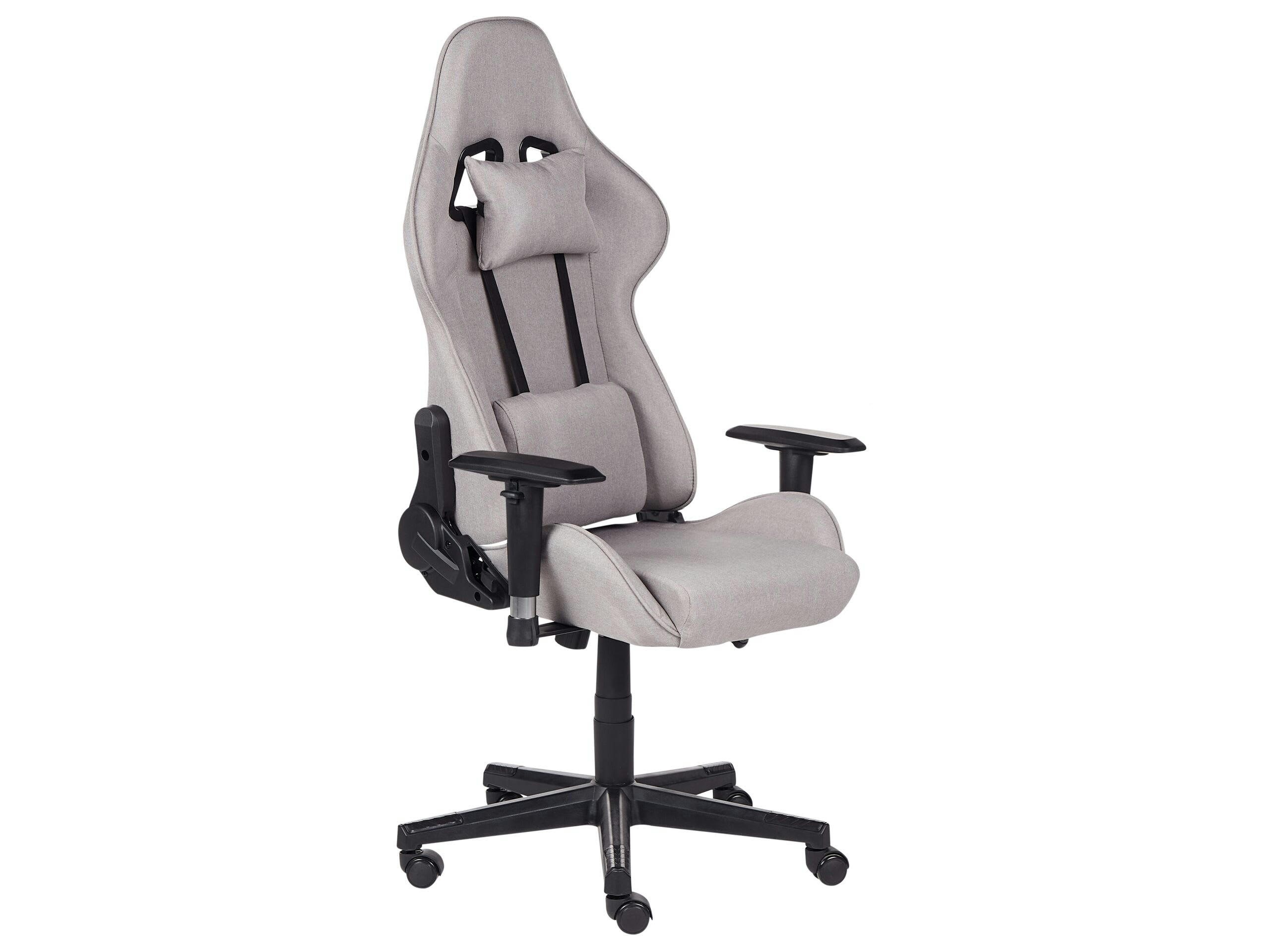 WARRIOR - Chaise de gamer gris clair