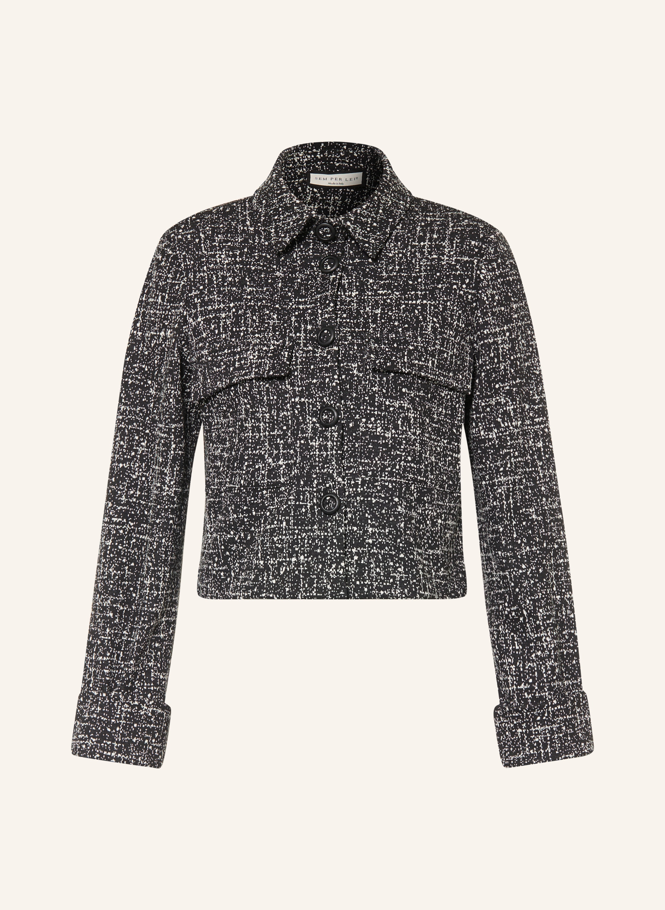 SEM PER LEI Kastenjacke aus Jersey