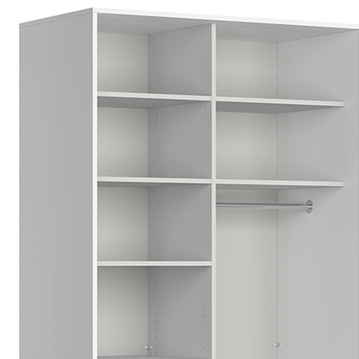 - Dressing L195 x H240 cm stratifiés blanc