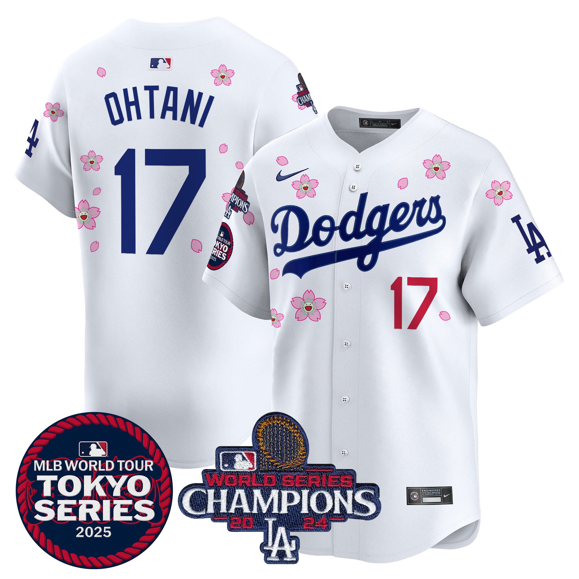 Shohei Ohtani Los Angeles Dodgers Nike 2024 Tokyo Series & World Champions Vapor Premier Limited Jersey - White