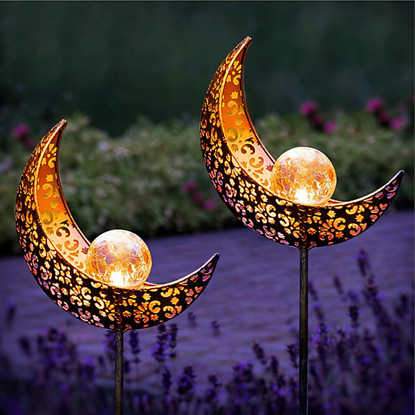 Lampe Solaire Exterieur Decorative, Jeu de 2 Torche Solaire Jardin, Deco Jardin