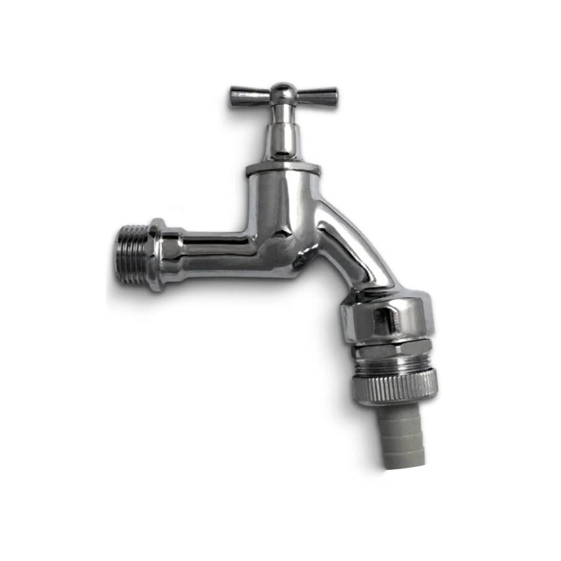 Robinet double service avec clapet anti-retour et aérateur 1/2