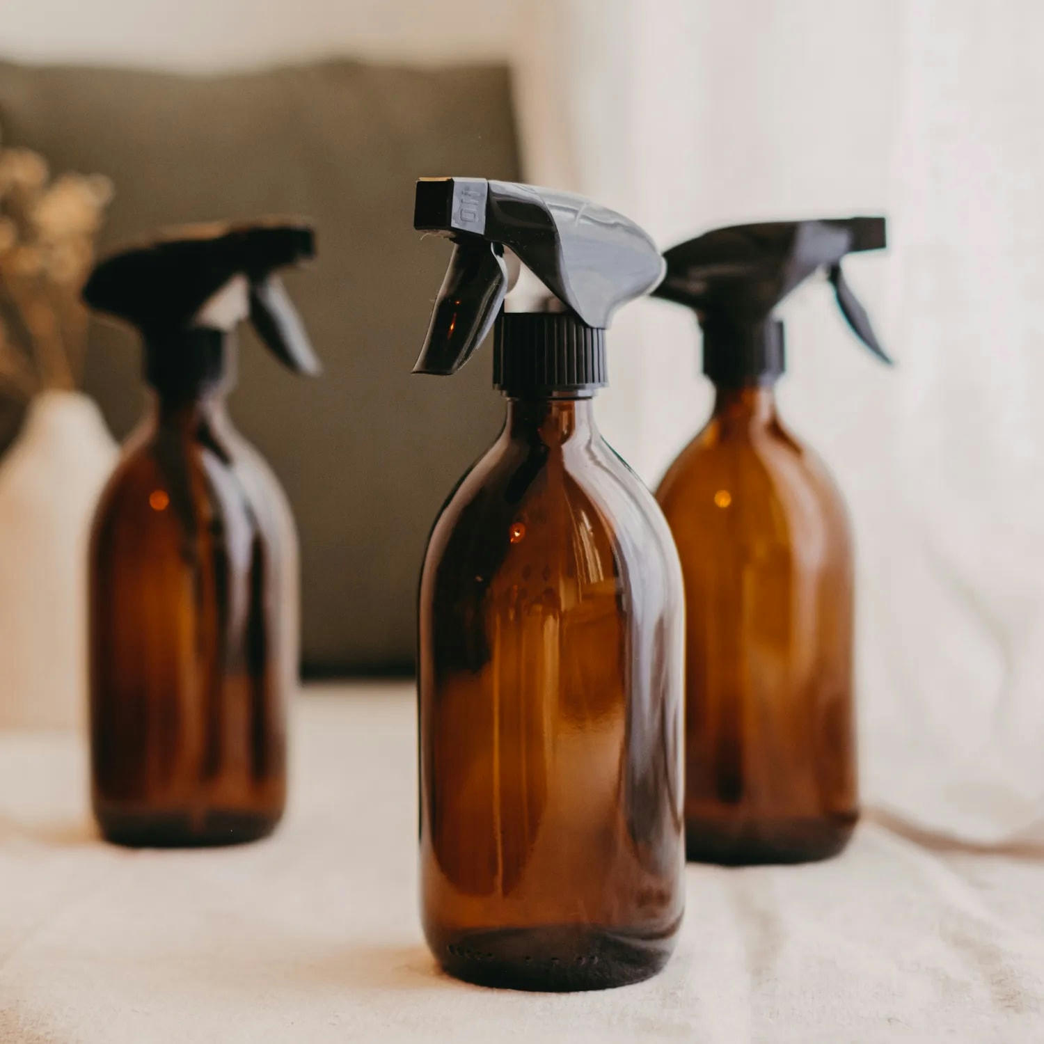 - Pack trio Burette sprays vaporisateurs 500ml ambré
