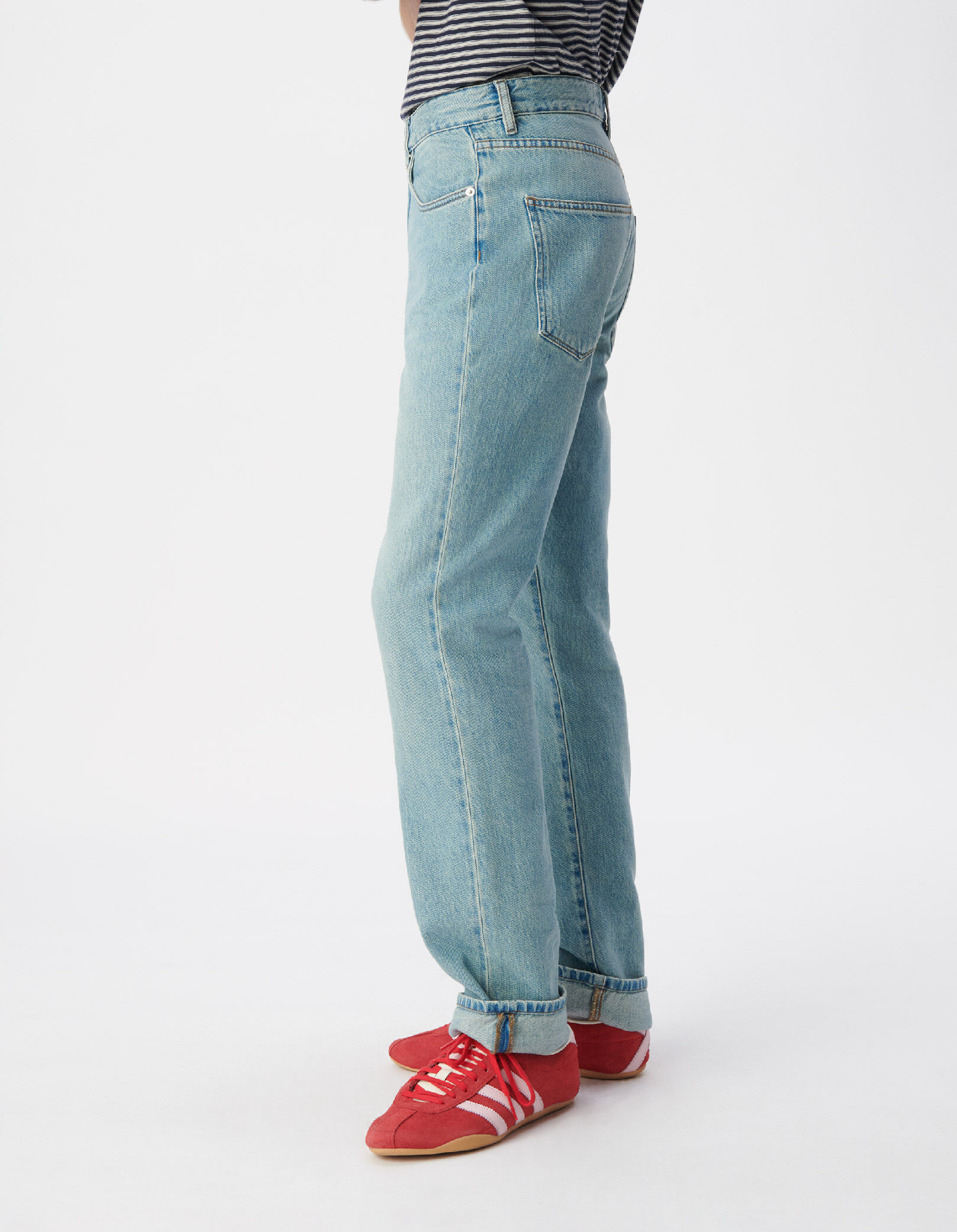 Jean droit bleu Serge Homme