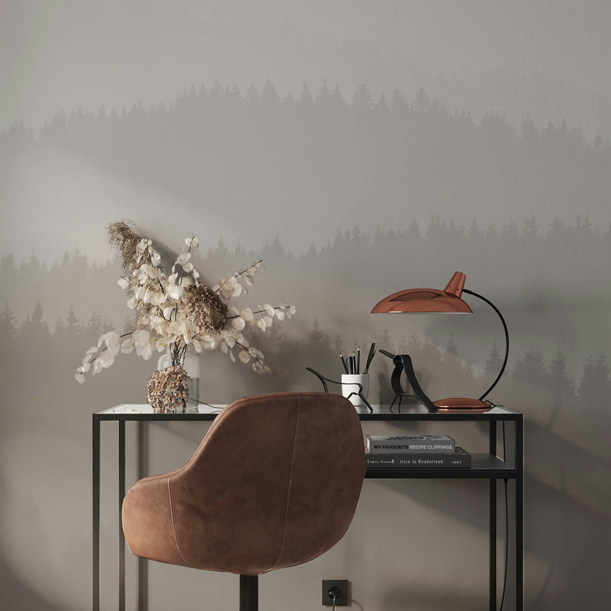 - Papier peint panoramique low mountains 340 x 250 cm