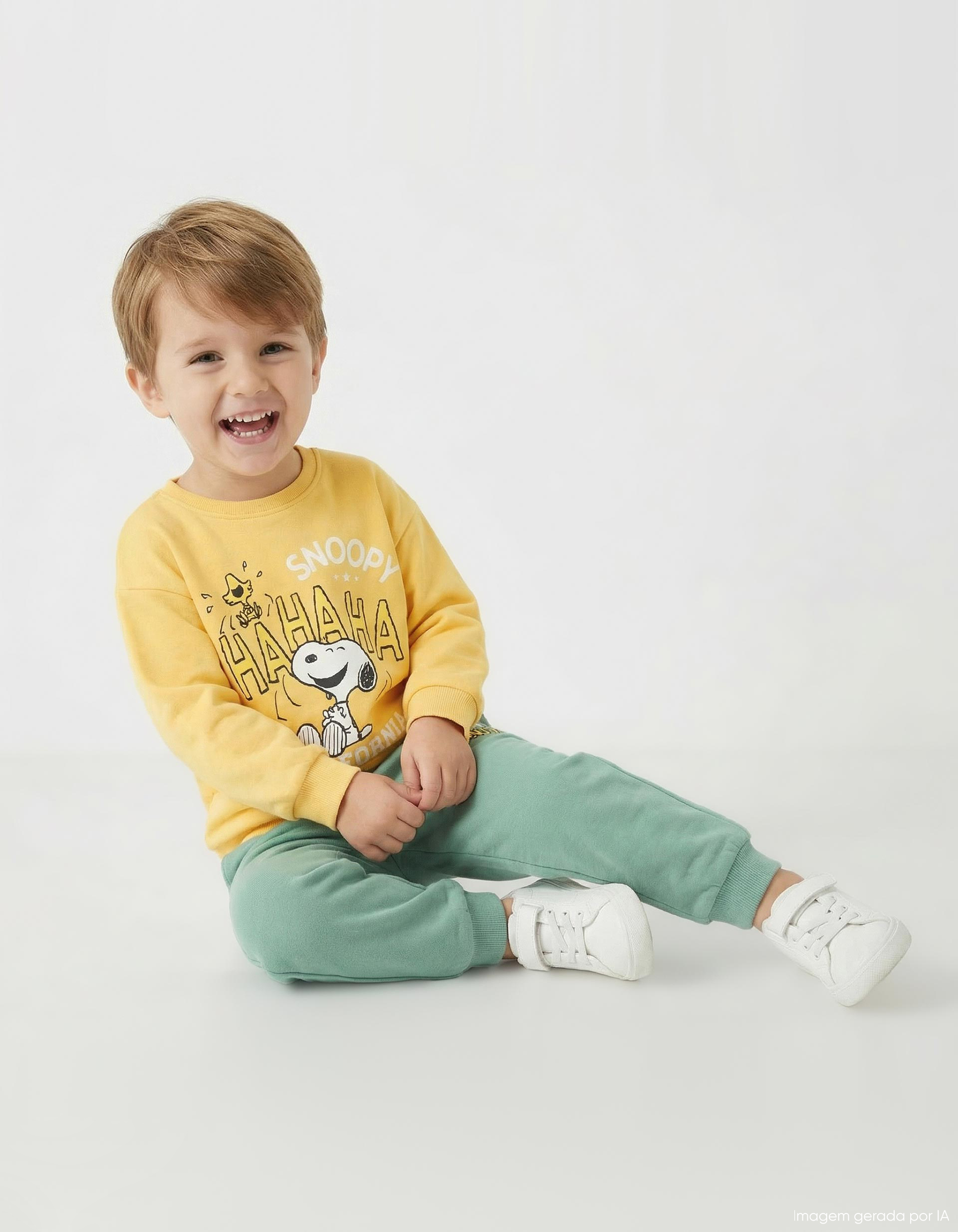 Sweatshirt 'Snoopy', Menino, Amarelo