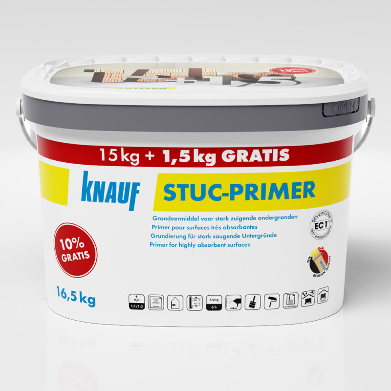 Stuc-Primer 15 kg   1,5 kg gratuit KNAUF