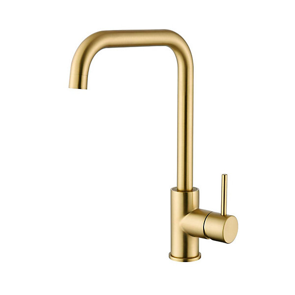 Mitigeur de cuisine bec haut SKY BATH or brossé PVD Inox S304 série COMFORT