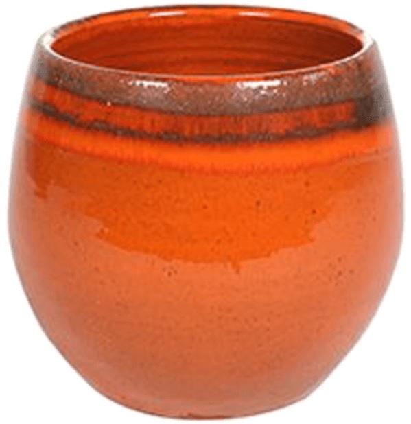 Ter Steege Pot Charlotte orange bloempot binnen 15 cm