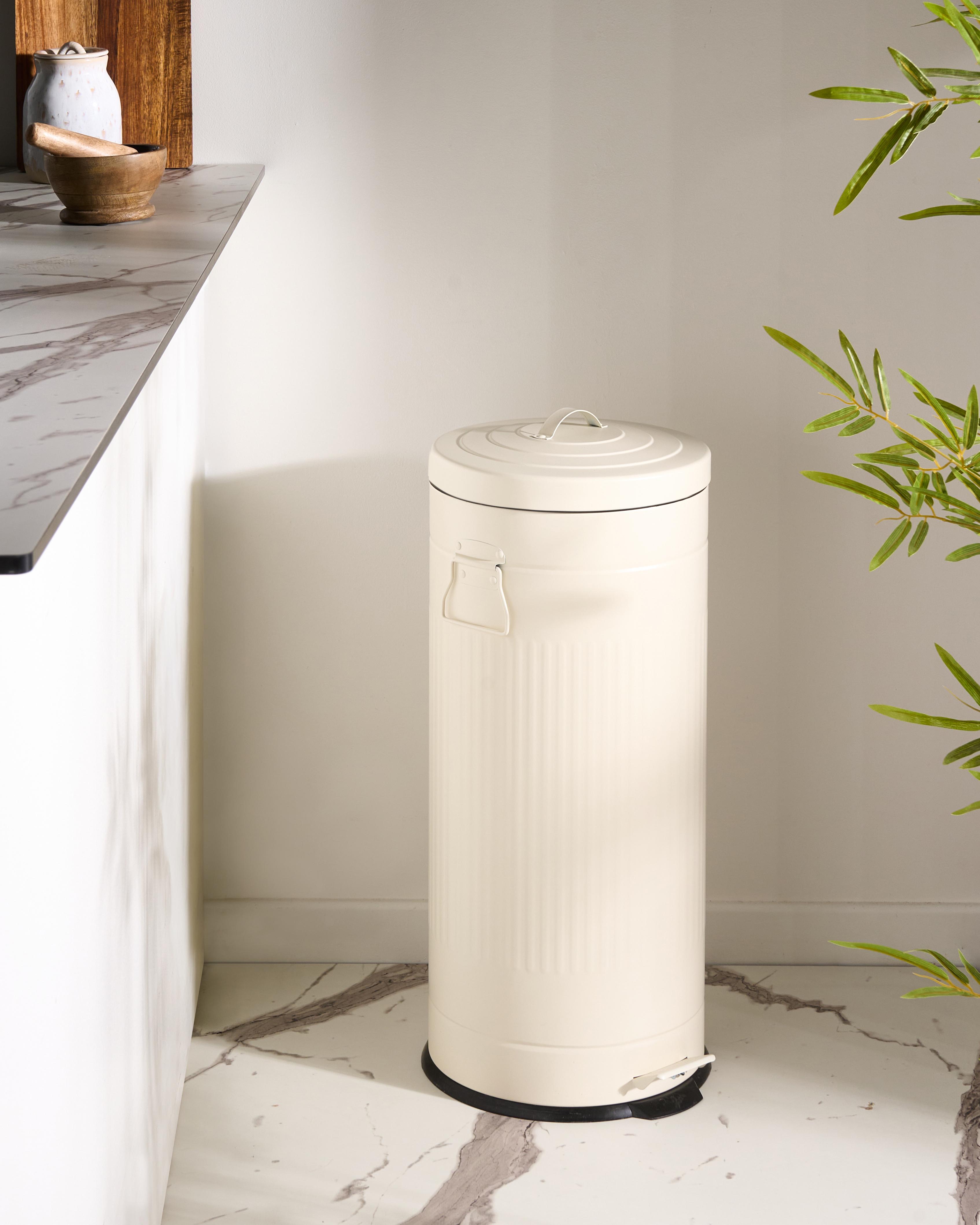 Pedal Waste Bin 30 L ECOAURA Metal Beige