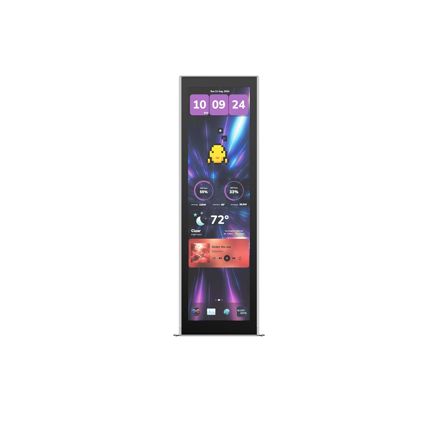 Hyte Y70 Touch Infinite Display Upgrade Screen Kit for PC Case - 14.9 IPS Display - 2.5K Resolution - 60Hz - 10-Point Touch - Pitch Black