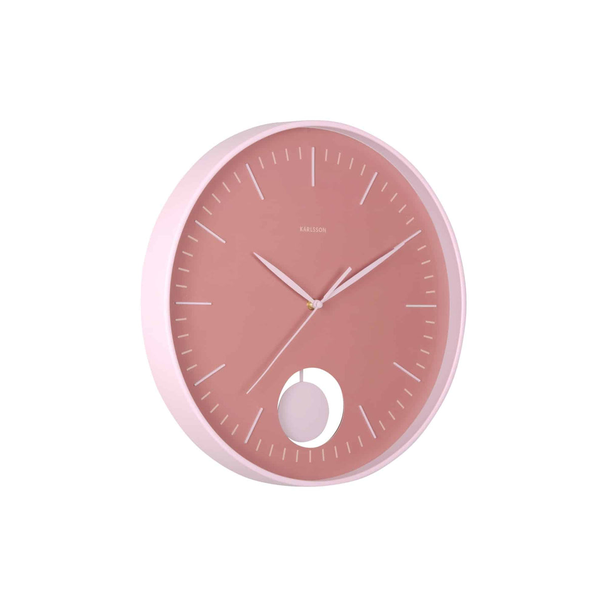 Karlsson wandklok Grato Pendulum - roze - Ø40.6cm