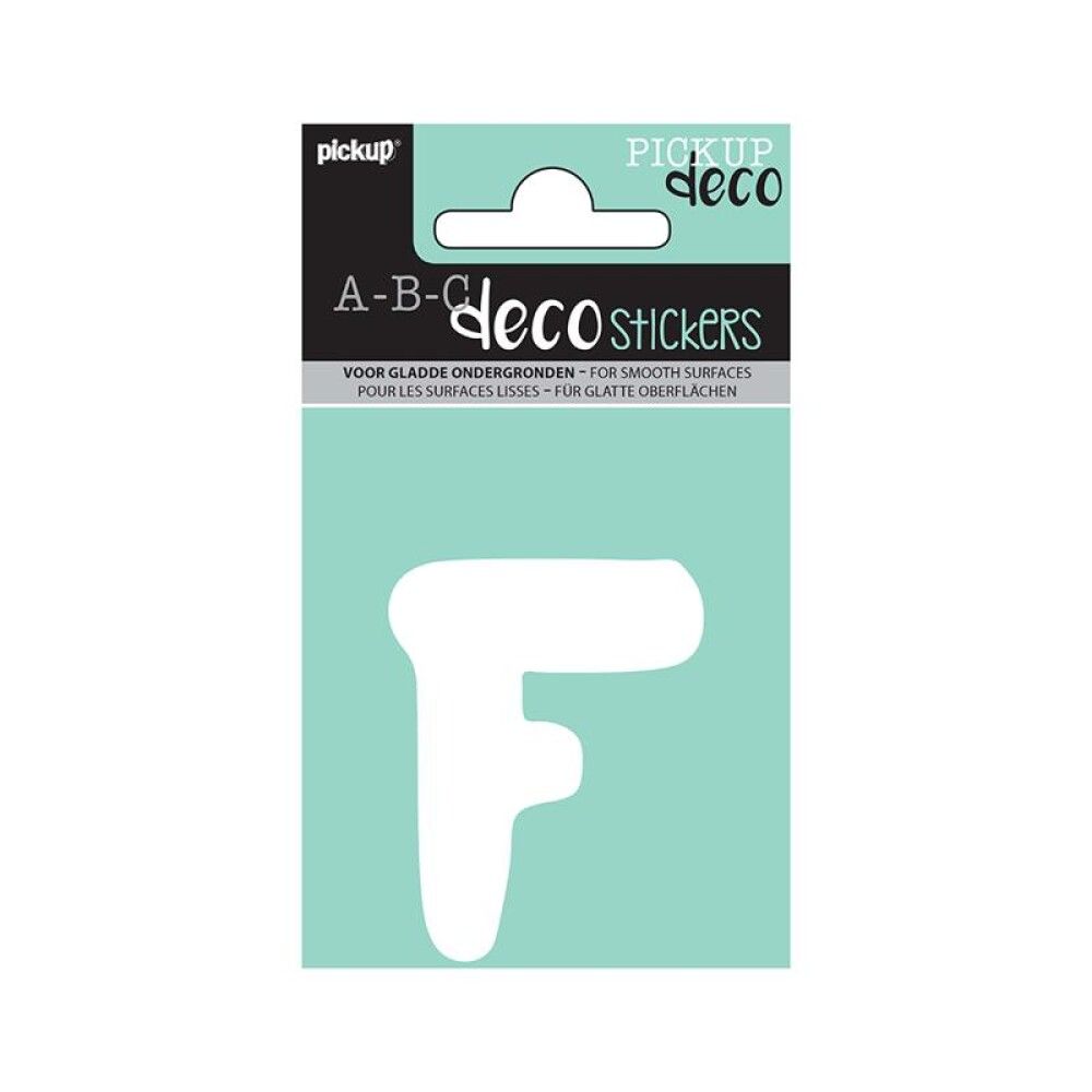 BOKSTAV PICKUP ABC DECO EMMA F 70 MM HVIT
