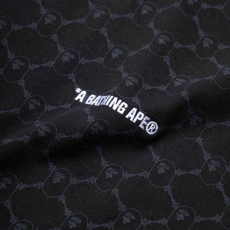 A Bathing Ape College Monogram Logo Tee - Black