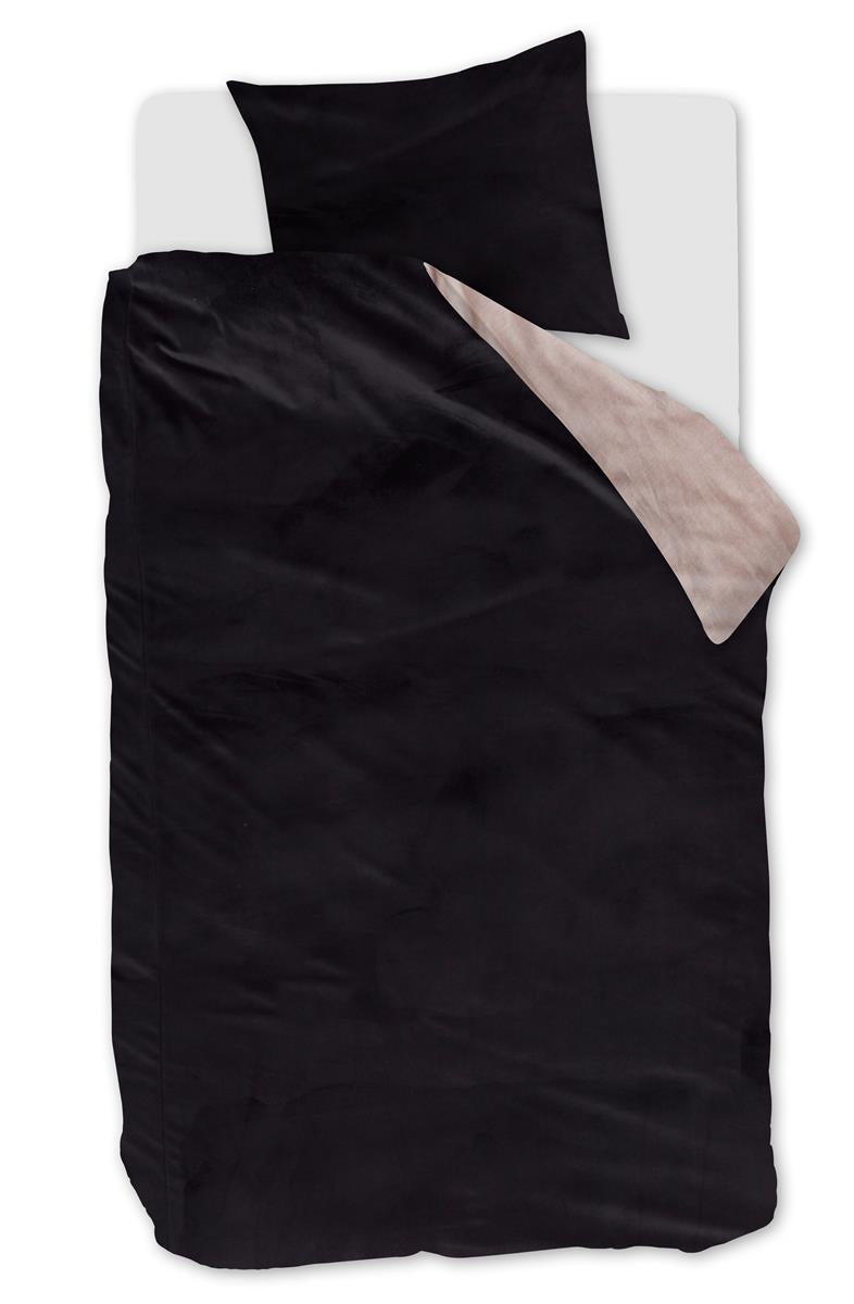 Beddinghouse Dutch Design Astro dekbedovertrek - Effen - Eenpersoons - 140x200/220 - Zwart
