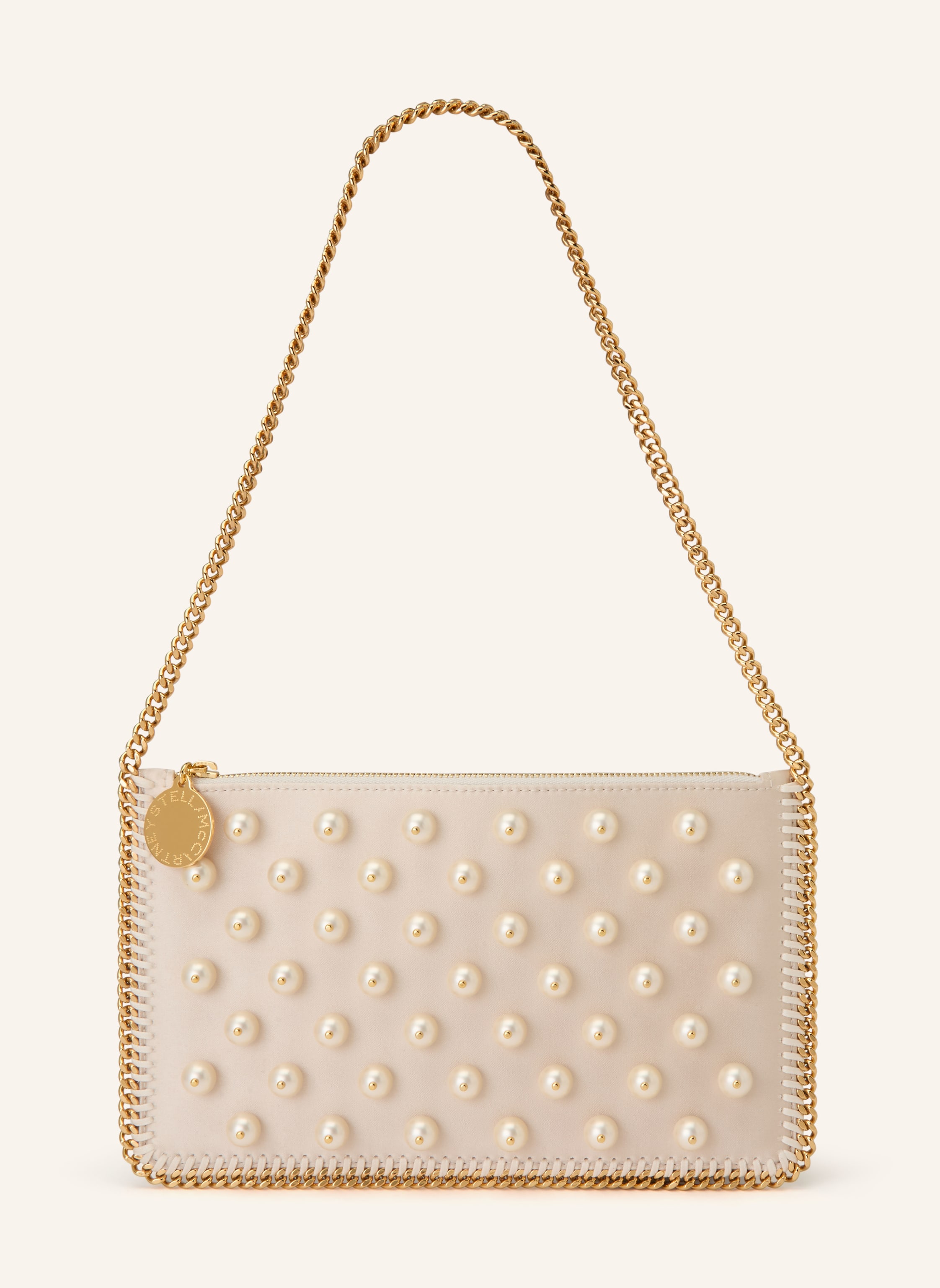 STELLA McCARTNEY Schultertasche FALABELLA mit Schmuckperlen