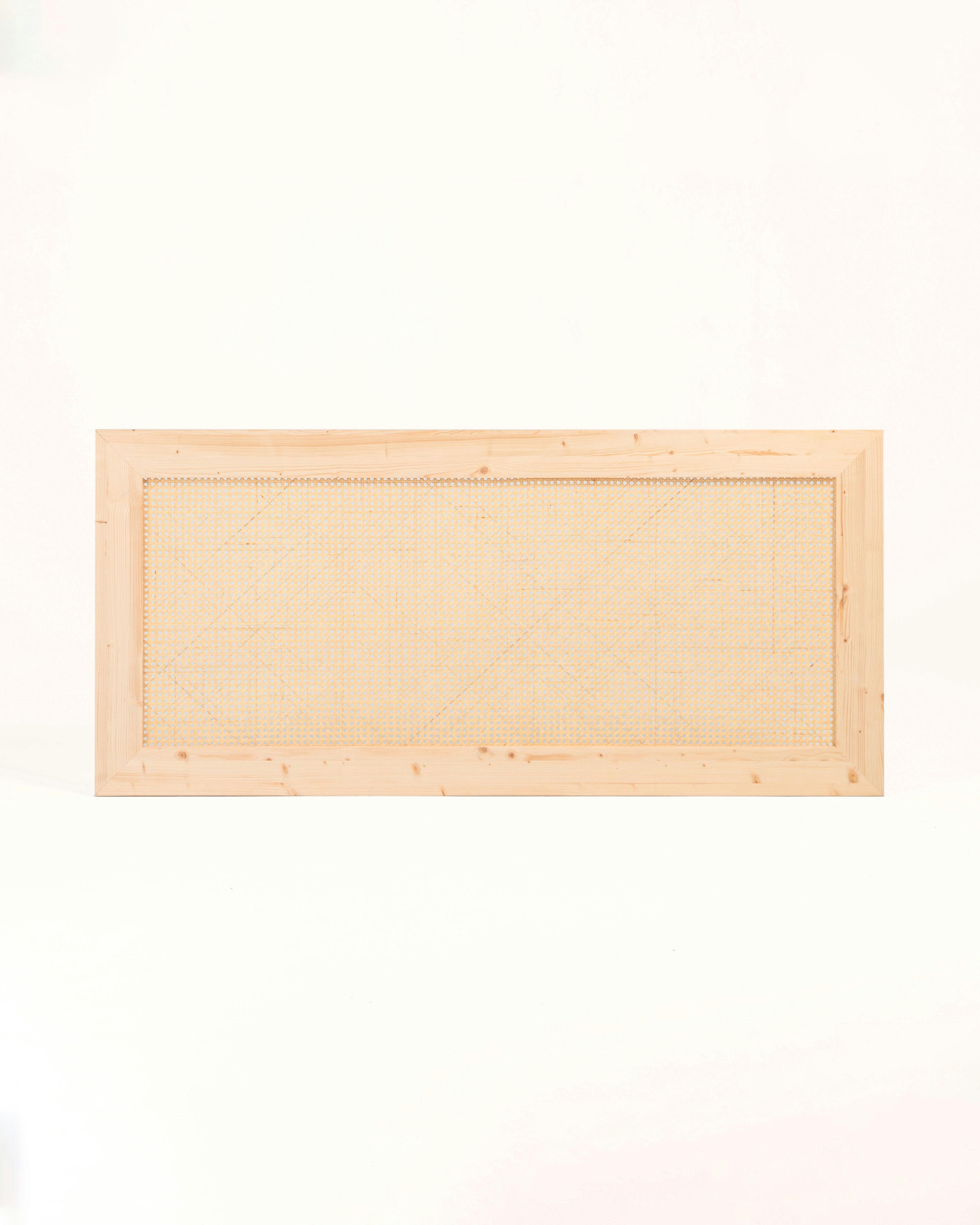 HAYDÉ - Tête de lit en bois pour lit de 150 cm en couleur beige