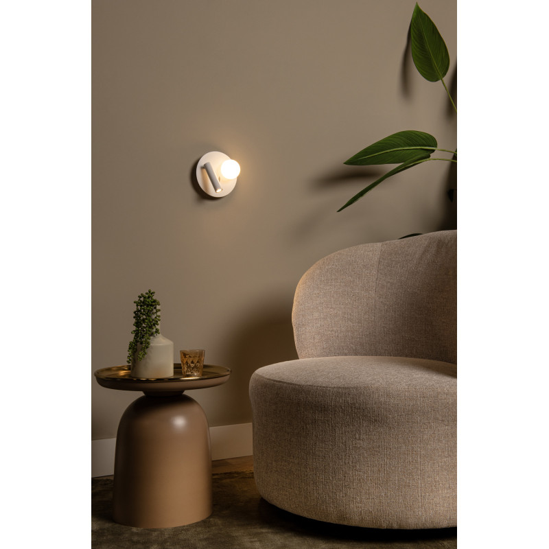 Lampe de chevet murale LED Matiz blanche 3,5 W LUCIDE