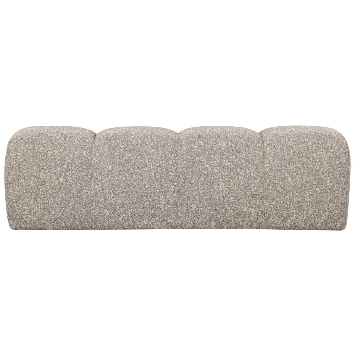 WOOOD eetbankje 164 cm Mojo - Bouclé - Beige Melange - 49x164x45