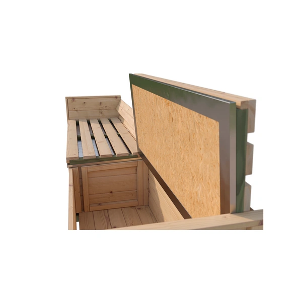Sitztruhe »Killarney«, BxHxT: 295x63x52 cm, anthrazit, Zubehör für Gartenhaus