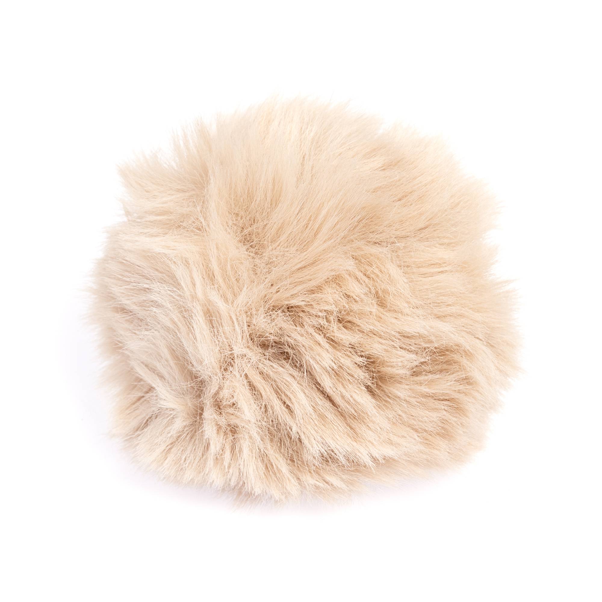 Natural Faux Fur Pom Pom 11cm