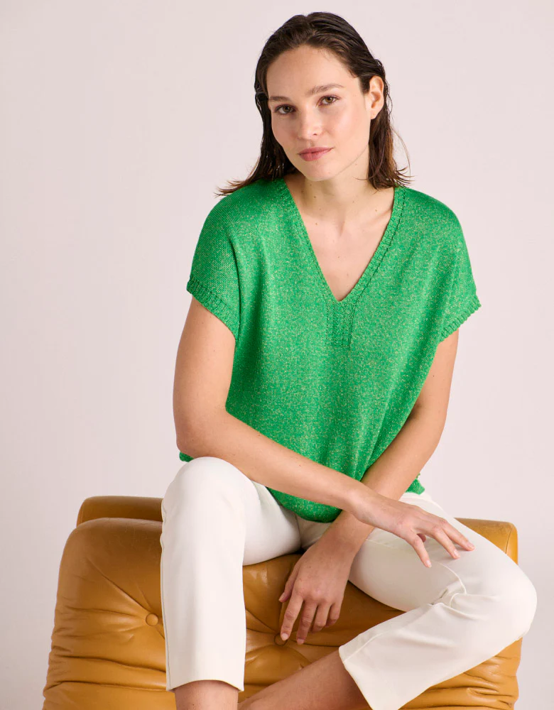 Pull maille manches courtes ACORES-BIS/87247/862