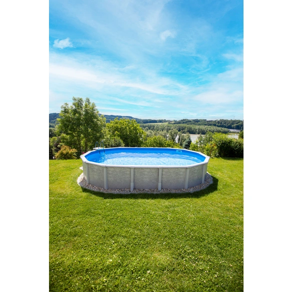 Ovalpool »Grande«, Oval, BxLxH: 366x610x135 cm, weiß