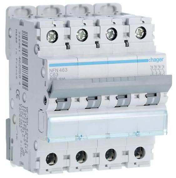 Disjoncteur NFN463 - 4P - 63A - 6/10kA - 400V - 50/60 Hz