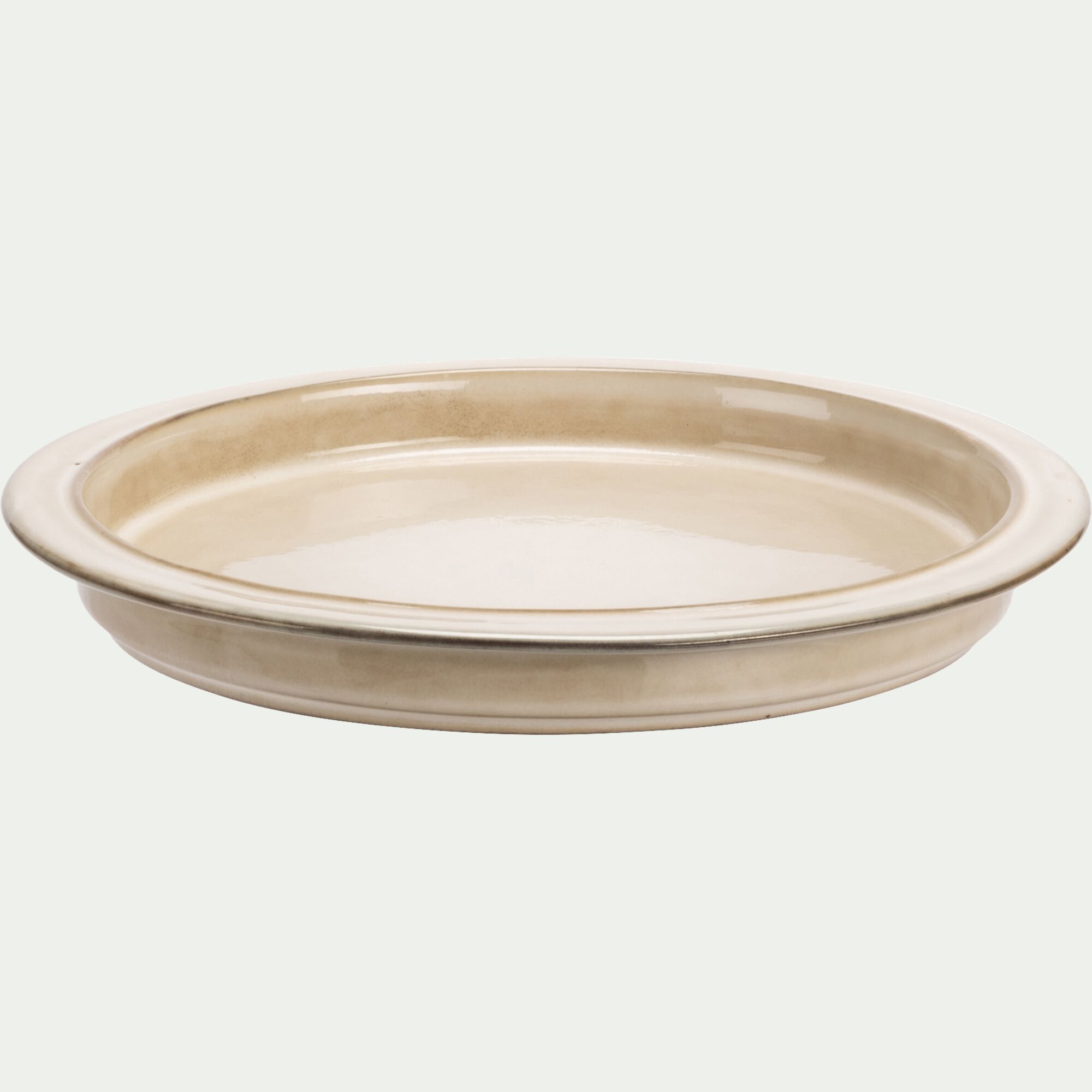 HALO - Assiette à dessert en grès D21cm - blanc ventoux