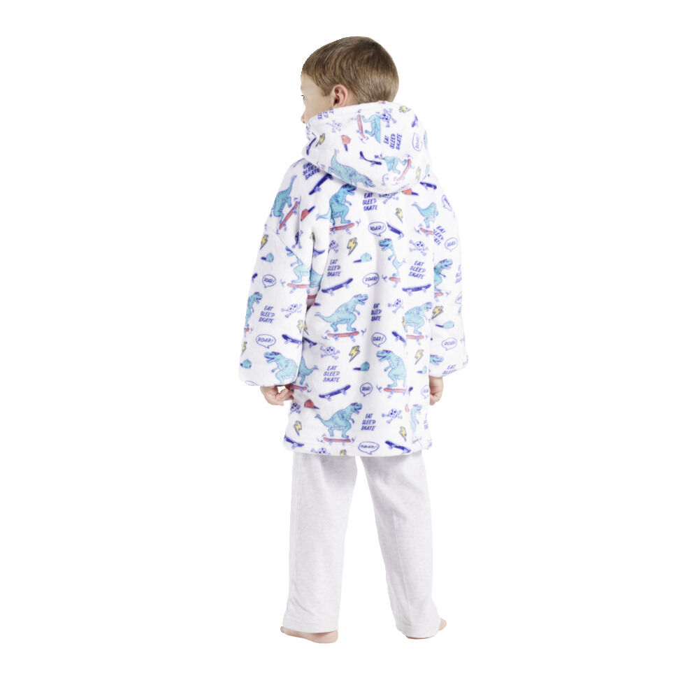 Pull plaid enfant motif renne ou dinosaure Taille unique - 2 modèles
